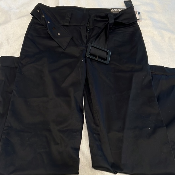 Suzy Shier Black pants (broken zipper) New with tags. Cotton - Picture 1 of 4